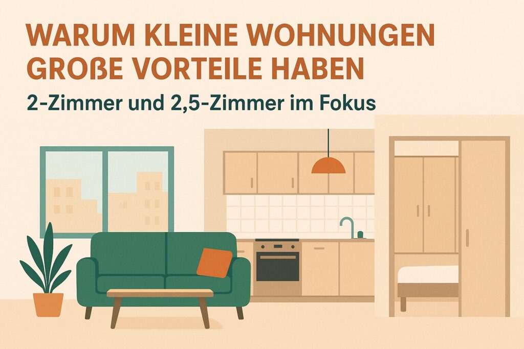 Warum kleine Wohnungen große Vorteile haben  2-Zimmer und 2,5-Zimmer im Fokus - Eine Immobilie von BSC Immobilien